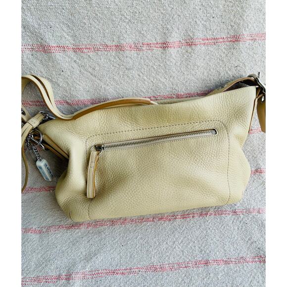 Y2K Coach 1429 Pebbled Leather Hobo Shoulder Bag Butter Yellow - Picture 2 of 11